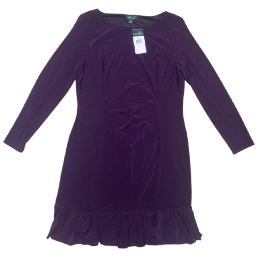 Ralph Lauren Purple Long Sleeve Dress